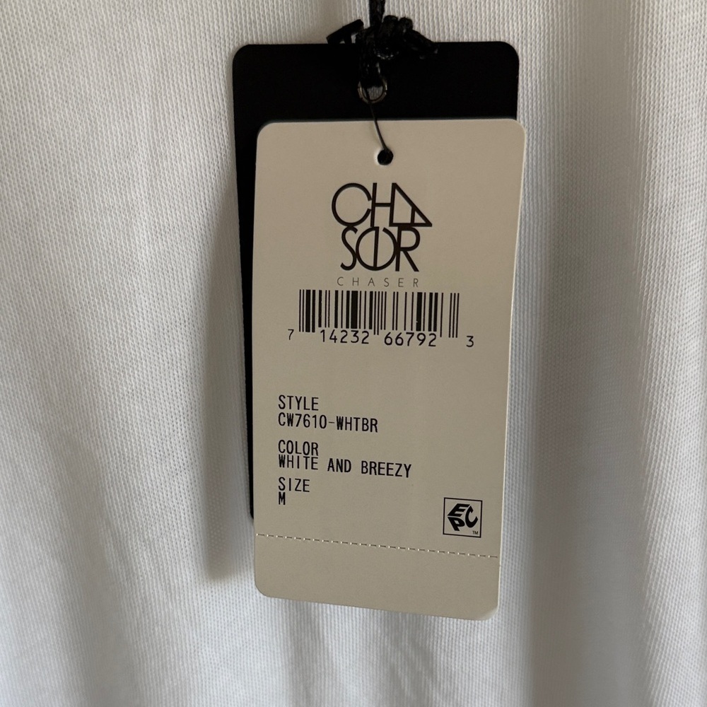 NWT Chaser Mint and White Long Sleeve Top Size Medium - Picture 2 of 7